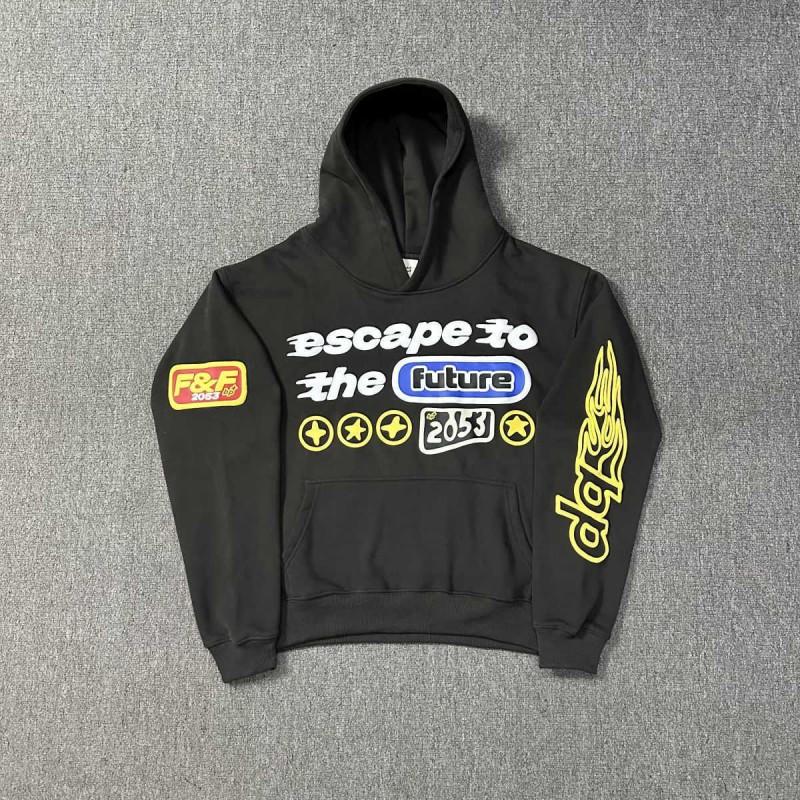 Broken Planet Streetwear Hoodie Set With 3D Puff Print Loose Fit Cotton Sweatshirt Men