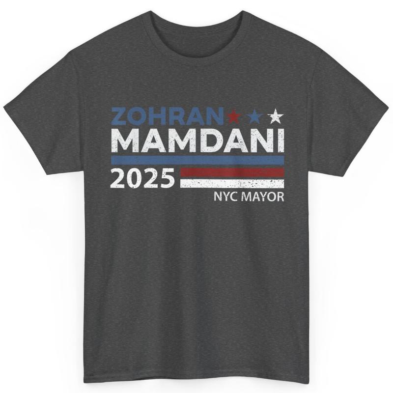 Zohran Mamdani Support Shirt Zohran for NYC Mayor 2025 TShirt Crew Neck Short Sleeve Casual Fashion Tops Cotton Shirts Tees