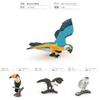 Exquisite Pvc Animal Models Featuring Snowy Owl Bald Eagle Macaw And Seagull Static Decor