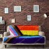 Progress Pride Super Plush Blanket Soft Throw Blanket Perfect for Cuddle Season Progressive Pride LGBT Custom Blankets