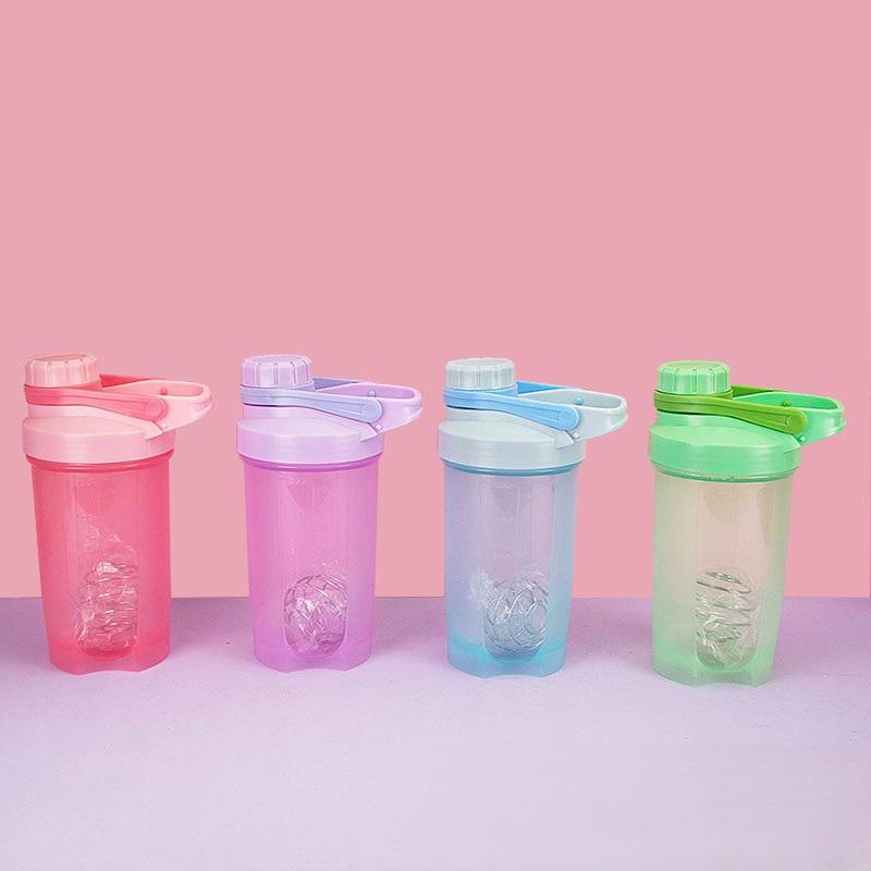 500ML Outdoor Sports Lightweight Handle Fitness Quick Leakproof Customized Logo Shaker Bottle