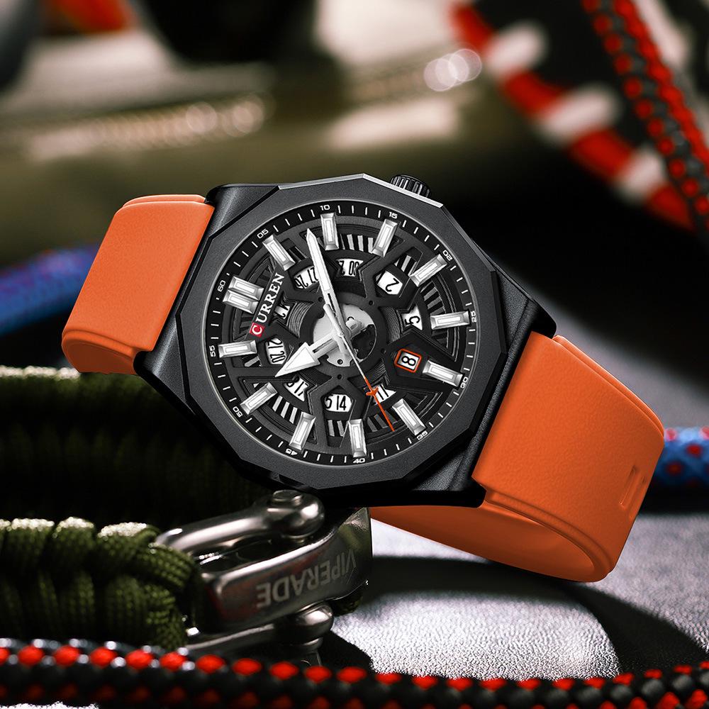 CURREN 8437 Men's Waterproof Quartz Business Watch with Calendar Feature