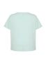 Women's Fashion Plus Size T-Shirt Crew Neck Short Orange Slit and Ruffle Detailed Boyfriend Knitted T-shirt