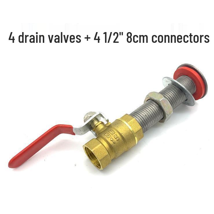 Stainless Steel 4-Point Thread Oil Drum Tank Connector