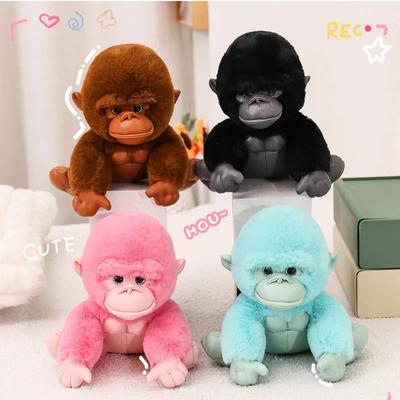 20/30CM Cute Small Gorilla Doll Soft Stuffed Toys Lovely Sitting Monkey Toys Funny Home Decoration Ornament