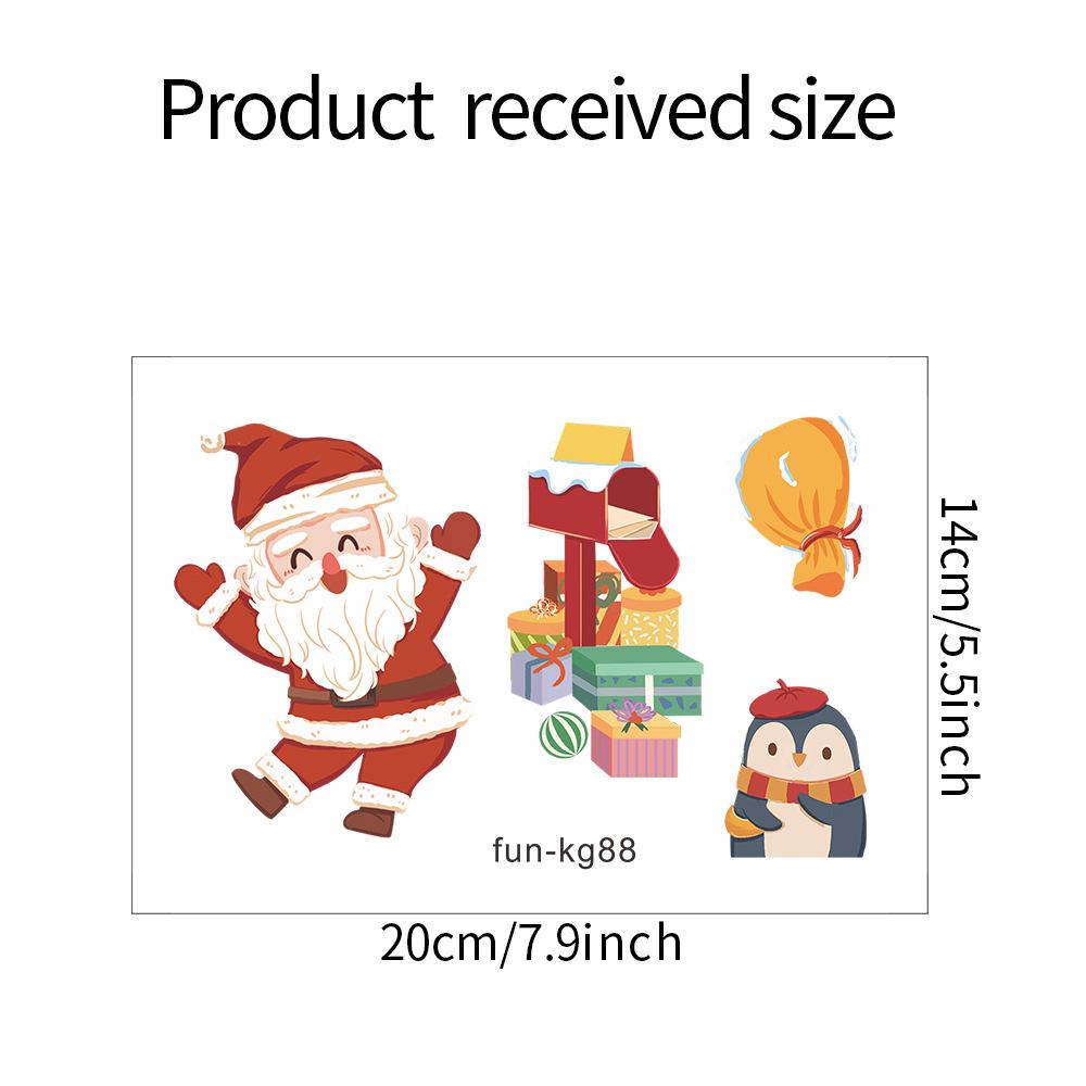 

Мультфильм Санта-Клаус Пингвин Подарок Гостиная Крыльцо Домашний Декор Переключатель Наклейки На Стены 14*20CM/fun-kg88