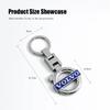 Volvo Auto Schlüsselanhänger 3D Metall Logo Schlüsselring Robuster Schlüsselhalter für Volvo Xc60 Xc90 V40 V60 S60 V50 V90 S80 C40 XC40 V70 XC70 T6