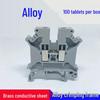 UK5N Copper Wiring Terminal Block, Rail Type, Non-Slip, Flame-Retardant, 4mm Square Voltage Line Terminal