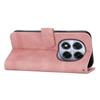 DIERFENG DF-03 For Xiaomi Redmi Note 15 Pro 5G (Global) Case Lines Imprint Wallet Leather Phone Cover with Wrist Strap