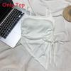 Basic Dress Womens Summer Offshoulder Tank Top With Tie Design For Casual Wear