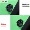 JeCar ABS Car Door Lock Cover Protect Buckle Sticker Trim Shell Latch Stop Anti Rust For Ford Mustang 2009-2013 Car