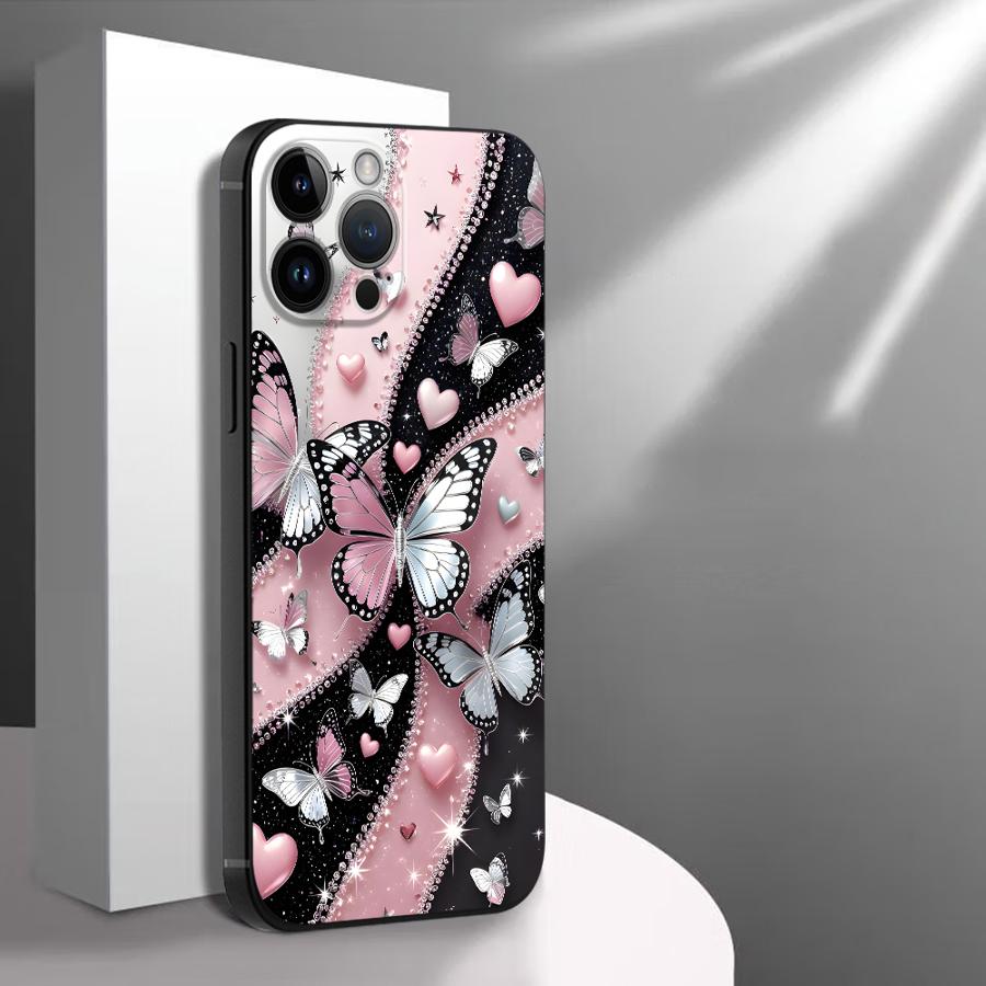 Funda Phone Cover Phone Case for Apple iPhone 17 Pro Max 15 Pro 7 8 17e 12 Air 16 XR XS MAX 14 13 11 Creative Cartoon Butterfly