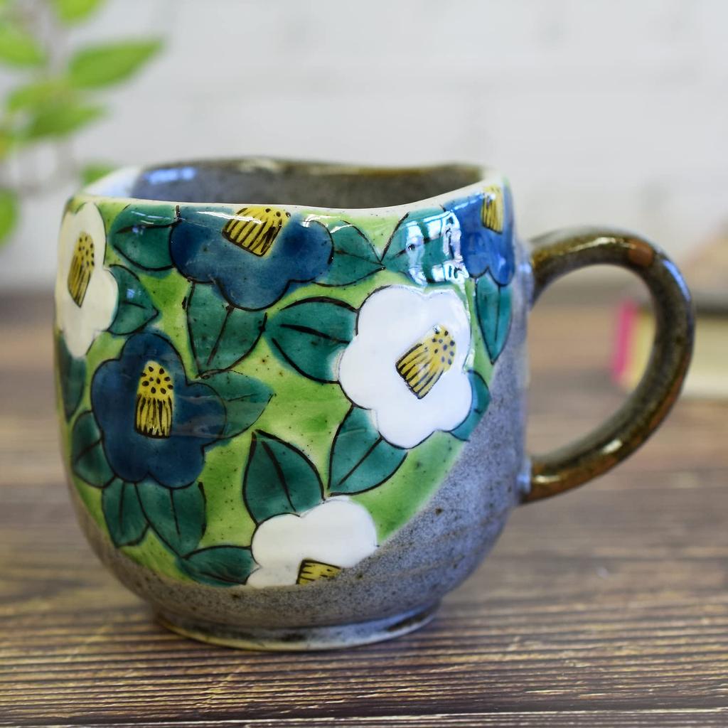 Mug Stylish Tableware Kutani Ware Mug Camellia Pottery Luxury Brand Made In Japan