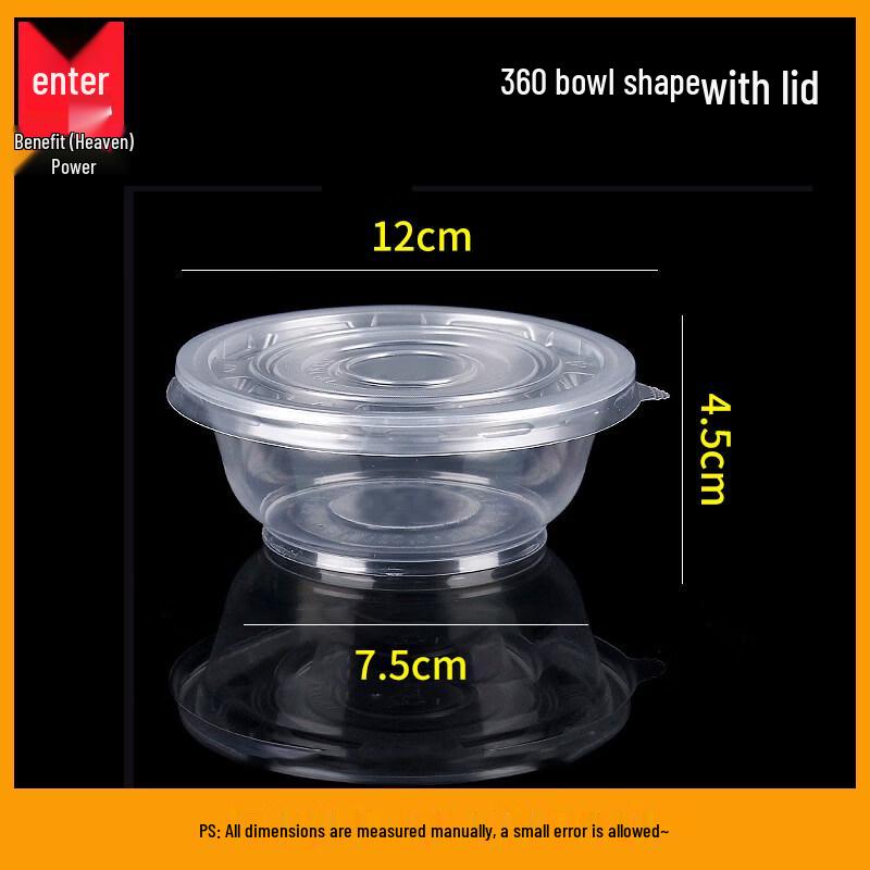 Disposable Plastic Takeout Bowls