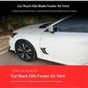 2Pcs Universal Car Shark Gills Side/Hood Air Flow Outlet Vent Decoration Sticker Trim Cover Decal Car Styling