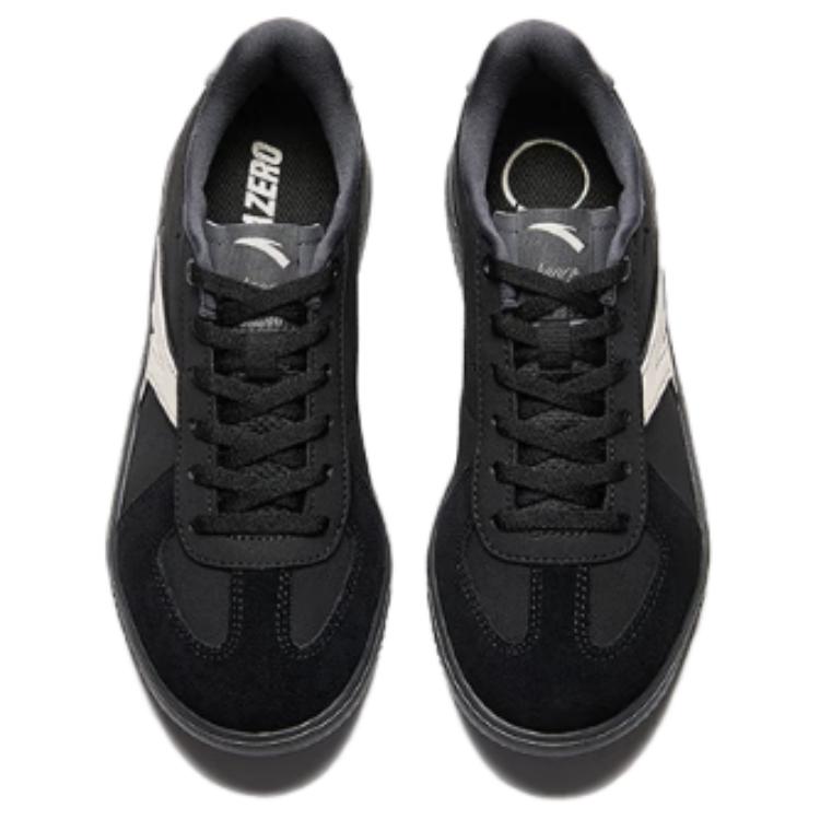 Anta TT Cushioning, Wear Resistant Low Top Skateboard Shoes Women's Black Gray 922548019-3