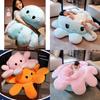 Plush Octopus Pillow With Reversible Face For Living Room Decor And Kids Comfort