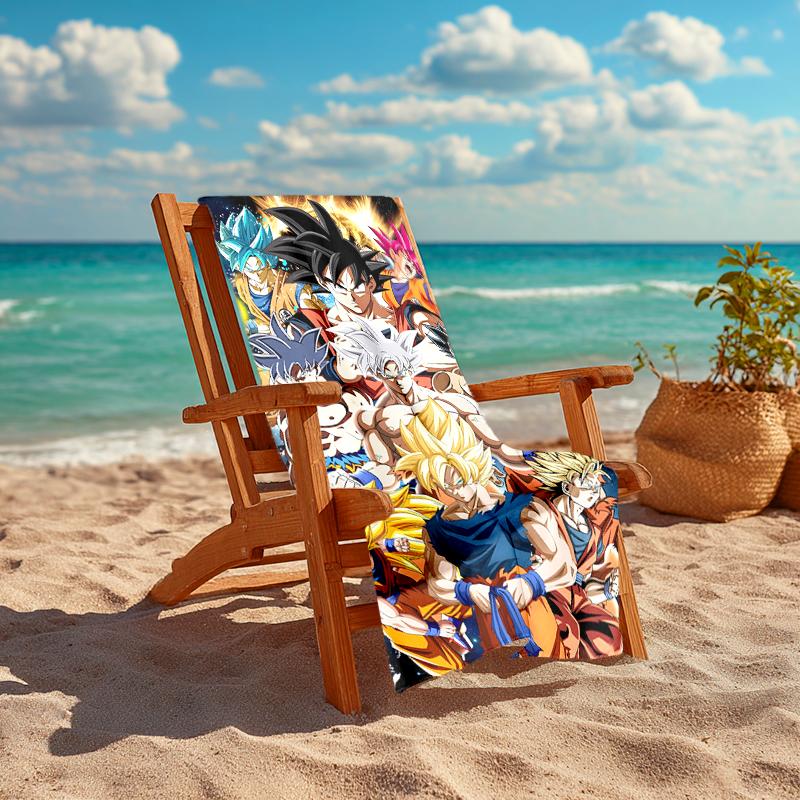 1pc Dragon Ball2 Beach Towel, Comfortable and Thick, and Swimming/Bath/Picnic/Camping Towel, Suitable for Seaside Beaches