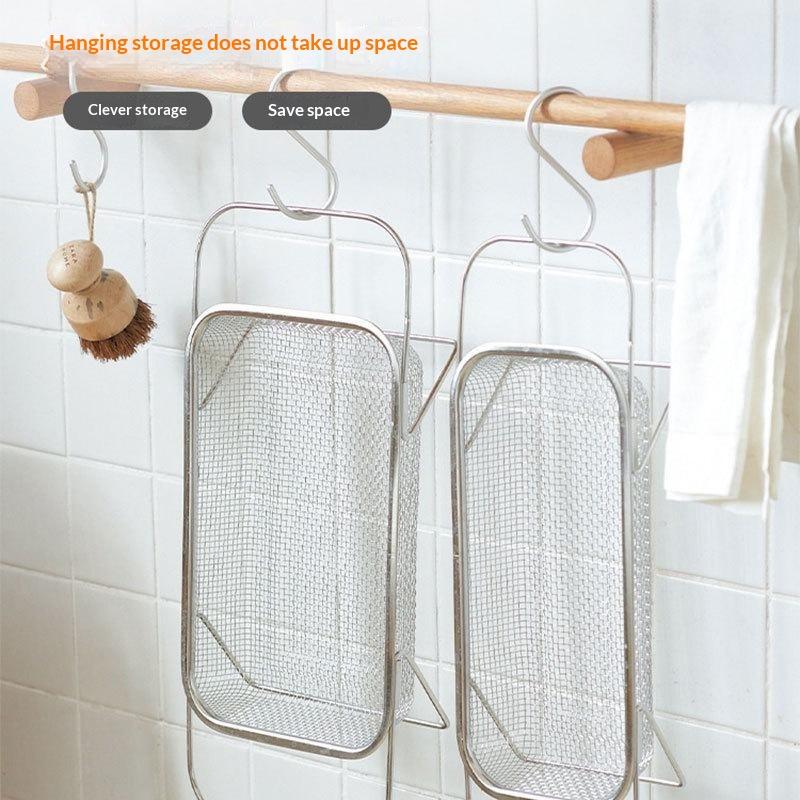Adjustable Arm Stainless Steel Sink Drain Basket Expandable Rust Proof Mesh for Home Kitchen Vegetable Washing Food Drying