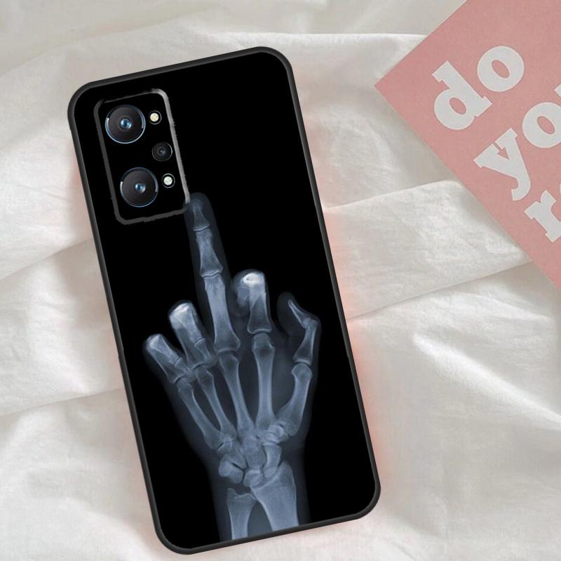 Middle Finger Case For Realme C51 C75 C63 C61 C55 C53 C35 C65 C67 C71 15 11 12 13 14 Pro Plus GT6 GT7 Pro