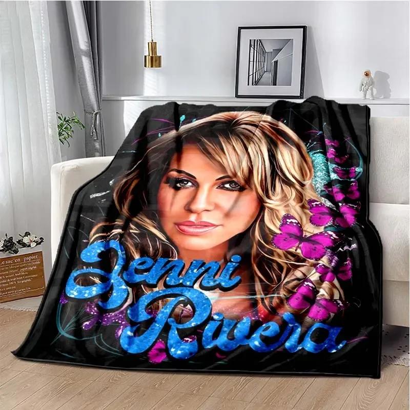 Coperta stampata della cantante latina Jenni Rivera Moda Letto Divano Aria Condizionata Alla Moda Tempo Libero Picnic Viaggio Personalizzabile Coperta