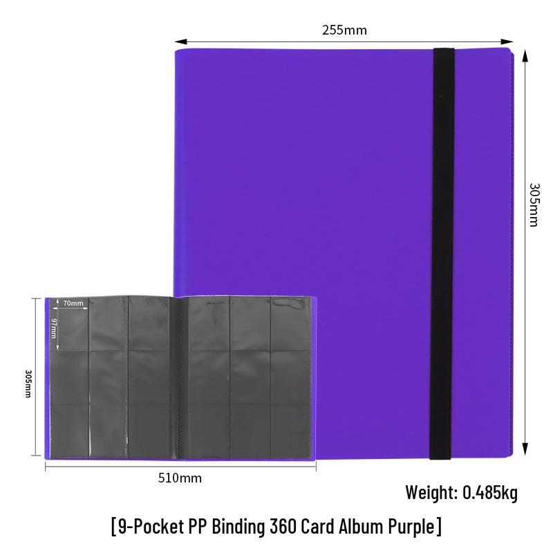 9-Grid Large Capacity 360 Card Slots Album for Game and Ultraman Cards