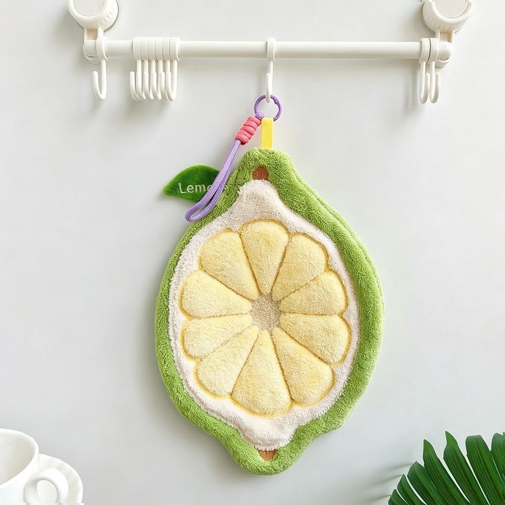 Quick-Dry Hand Towel Fruit Design Bathroom Towel New Kitchen Towel