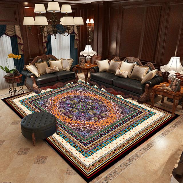 

Европейская гостиная диван журнальный столик ковер домашняя спальня прикроватная тумбочка ретро скандинавский минималистский кабинет богемный напольные коврики 120x160cm