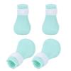 4Pcs Pet Bathing Foot Cover Silicone AntiScratch Cat Paw Protector Pet Supplies for Bathing(Green )