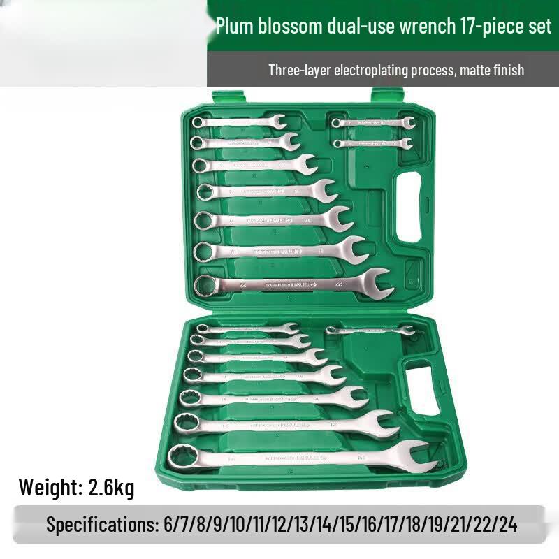 Berton 17-Piece Combination Wrench Set