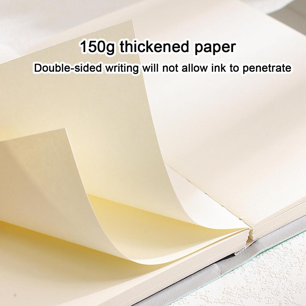 A6 Travel Journal, Student Leather Notebook, Blank Pages, Notepad, Drawing Book, Business Meeting Record Book, Mind Map, 80 Sheets