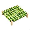 Cat Hammock Bed Elevated Pet Wooden Frame Woven Breathable Surface Indoor Sleeping Playing
