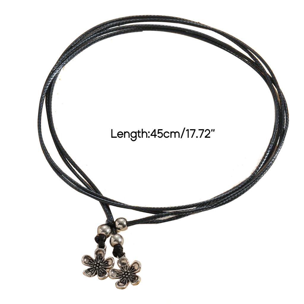 Moon Star Heart Flower Leather Rope Anklet Women Summer Beach Leather Anklet
