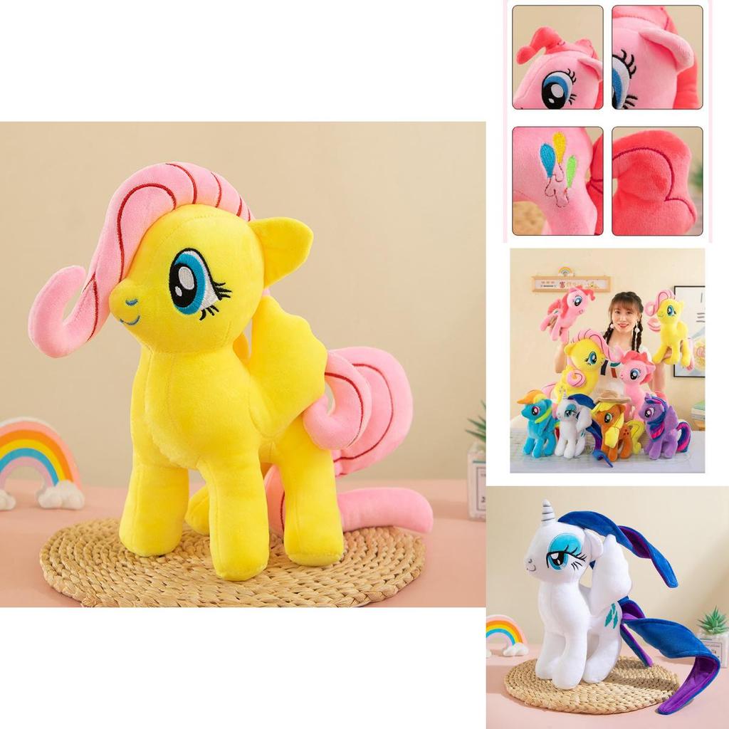 Peluche Cavallino Bambola Cuscino Morbido Peluche Giocattolo Perfetto Per Regalo di Compleanno per Bambine