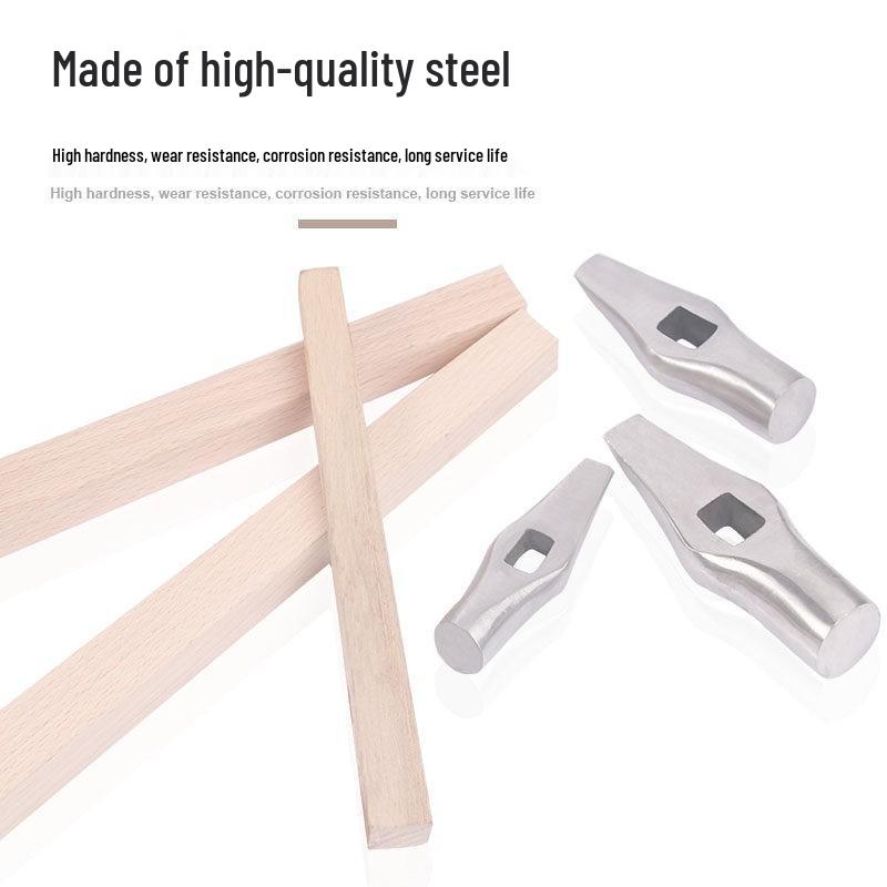 Large Goldsmith Steel Hammer with Round Head for Jewelry Making
