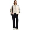FILA Fleece Hooded Jacket Women outerwear Ice-Cream-White F11W513502FIV