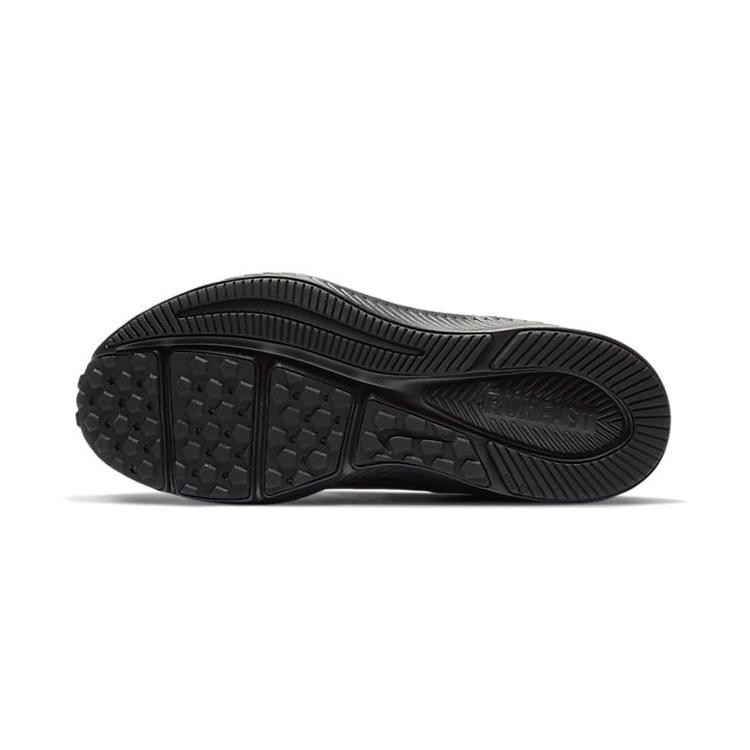 Nike Varsity Leather Low Top Sports Casual Shoes Pure Black Children Aged 3 7 Years Old CN9393-001