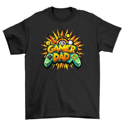 Epic Gamer Dad Controller T-Shirt - Level Up Your Style! Funny Unisex Printed De