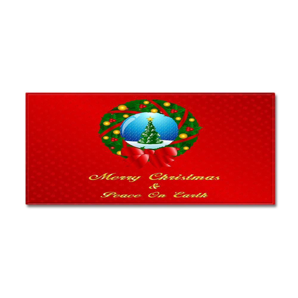 Christmas Kitchen Sand Carpet Doormat Long Floor Mat