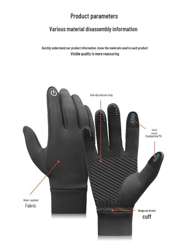 Benutzerdefinierte Unisex Winddichte Rad- & Outdoor-Sport-Handschuhe