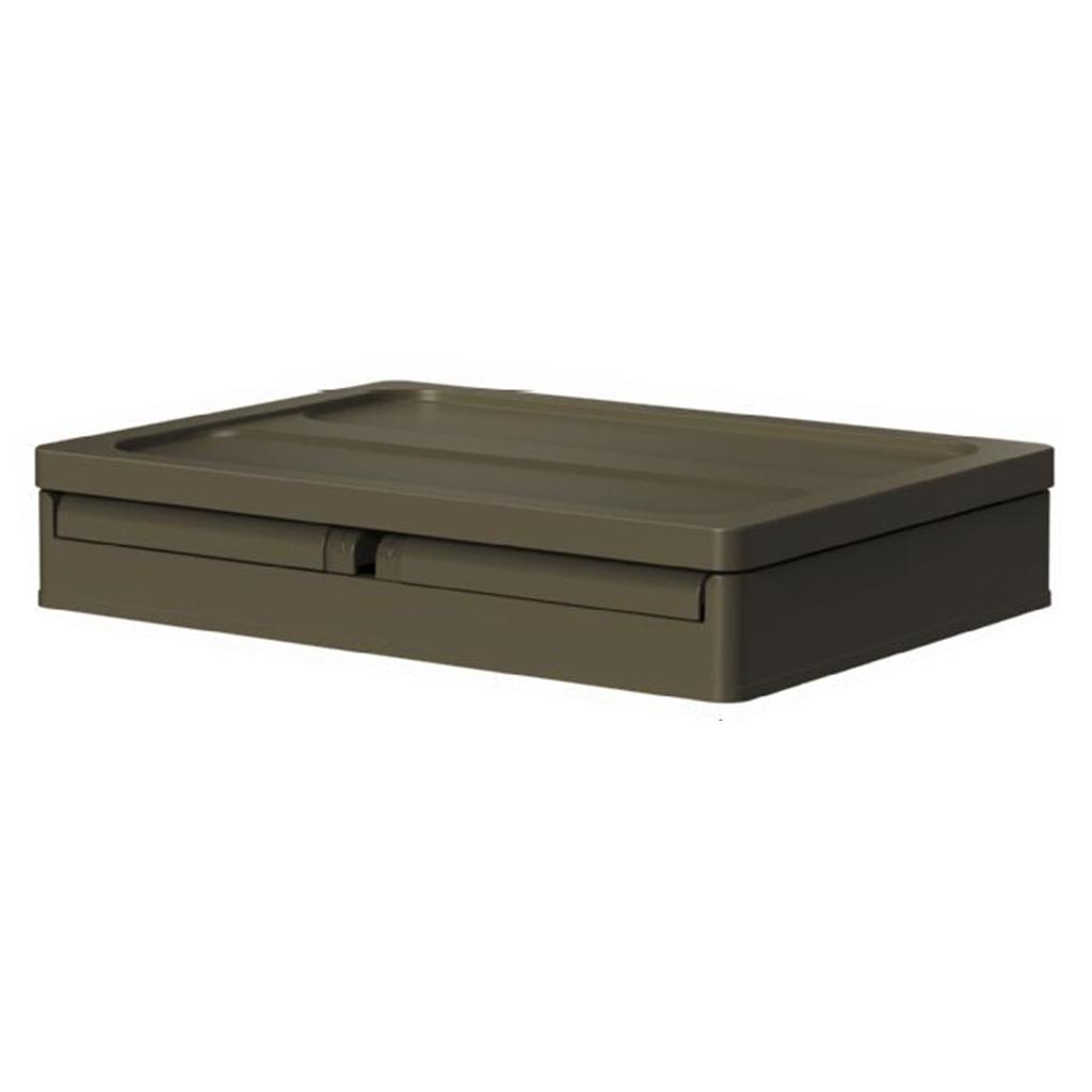Large Capacity Camping Organizers Box Large Capacity Outdoor Storage Chest Waterproof Container with Wood Top Cover