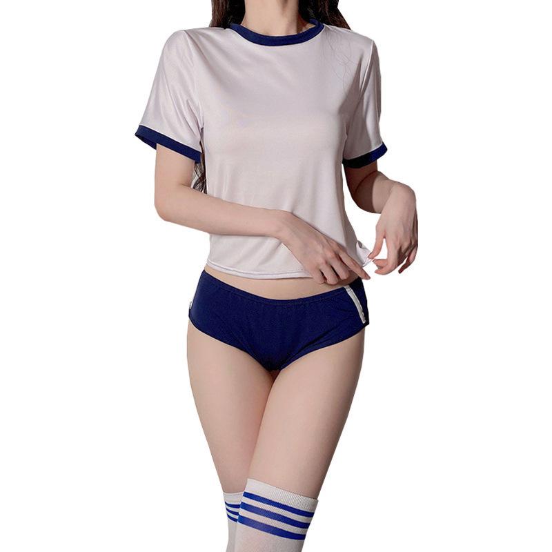 Japanese Cute Cheerleader Cosplay Lingerie Set