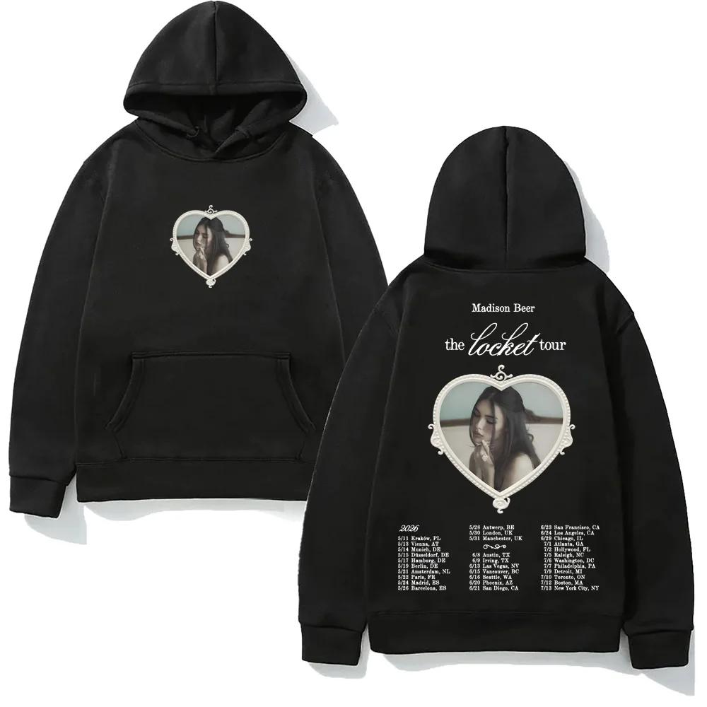 Толстовка с капюшоном Madison Beer The Locket Tour 2026, повседневная, флисовая, Харадзюку, высокое качество, осень_зима, удобная 4XL