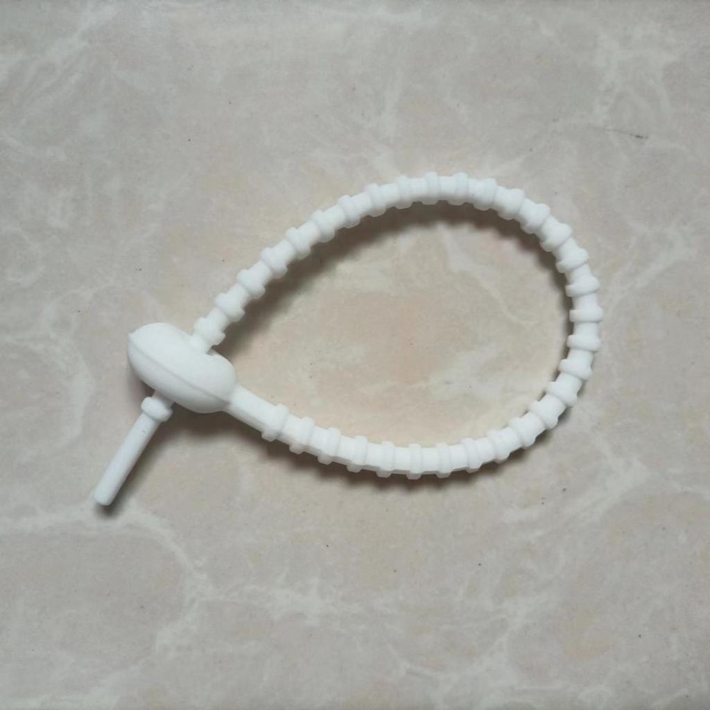 Wiederverwendbare farbige Silikon-Kabelbinder für Datenkabel, Kabelaufwickler und -management