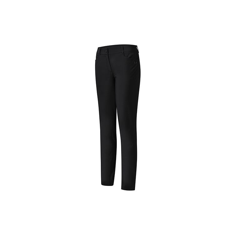 FILA Athletics Basic Solid Woven Sports Long Pants Women Bottoms Deep-Black A11W235806F-BK
