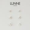 Lunne 14K Heart Cubic Earrings (14K Gold) #Es03