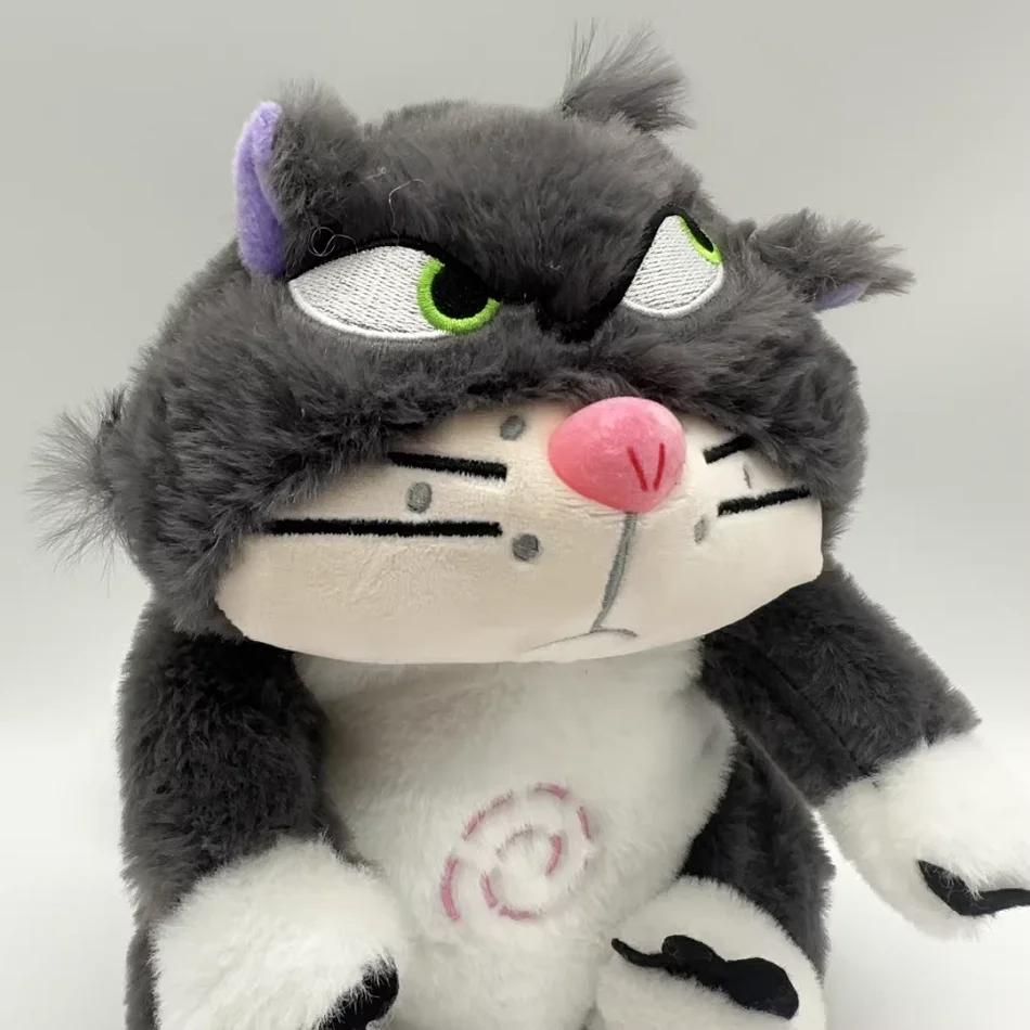 Stock Soothing New Breath Light Sound Cute Leering Cat Music Early Education Doll Stuffed Animals
