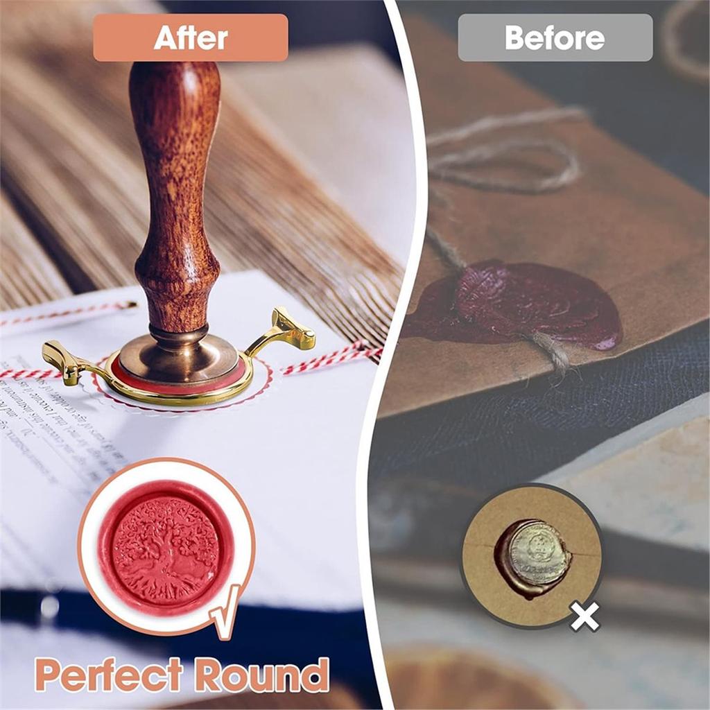 7pcs Metal Wax Seal Molds Gold Wax Seal Mat Wax Seal Molds Kit for Invitations Envelopes Gifts Wine Packaging