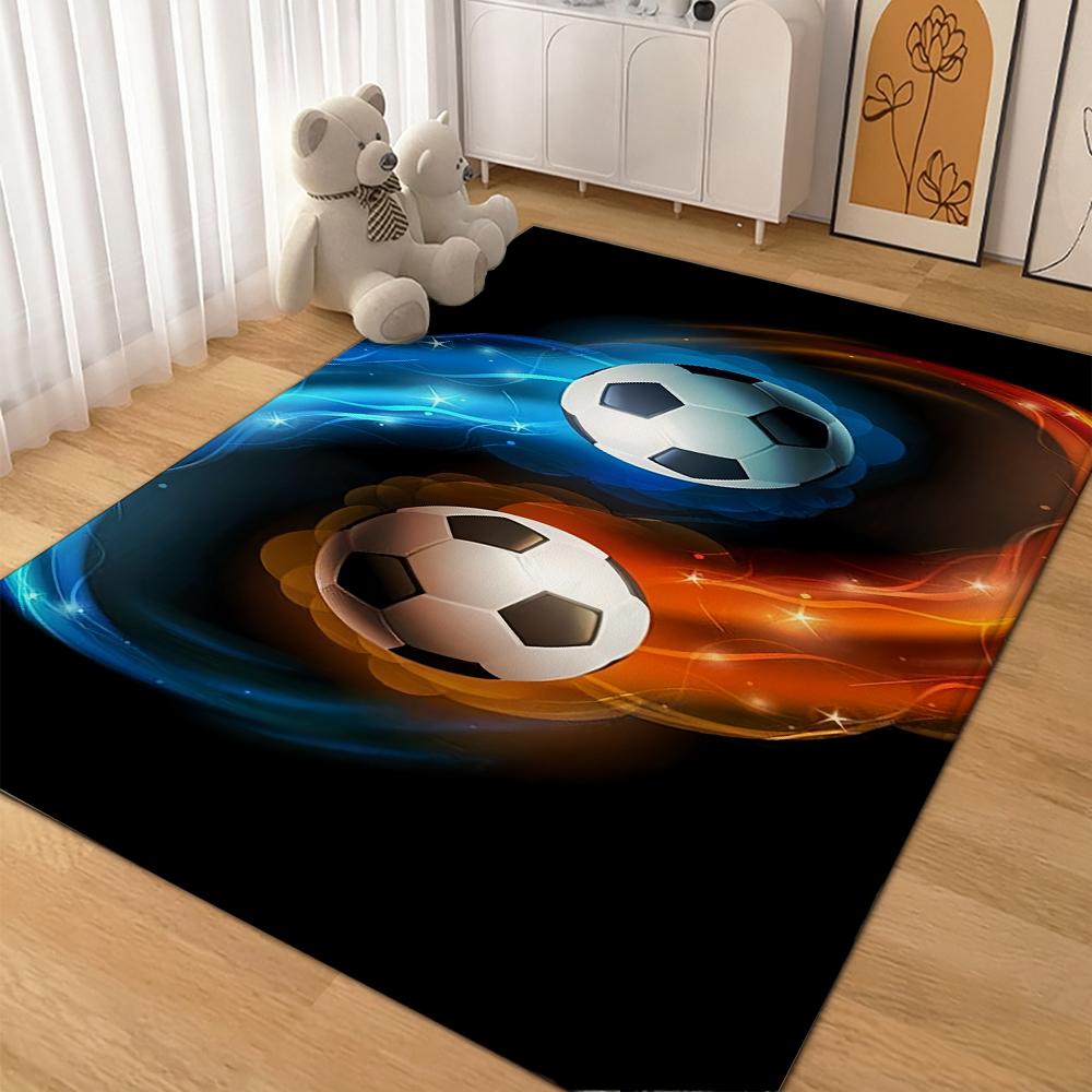 Football Game Patterned Rug Allseason Carpet For Bathroom Kitchen Home Decor New Year Gift