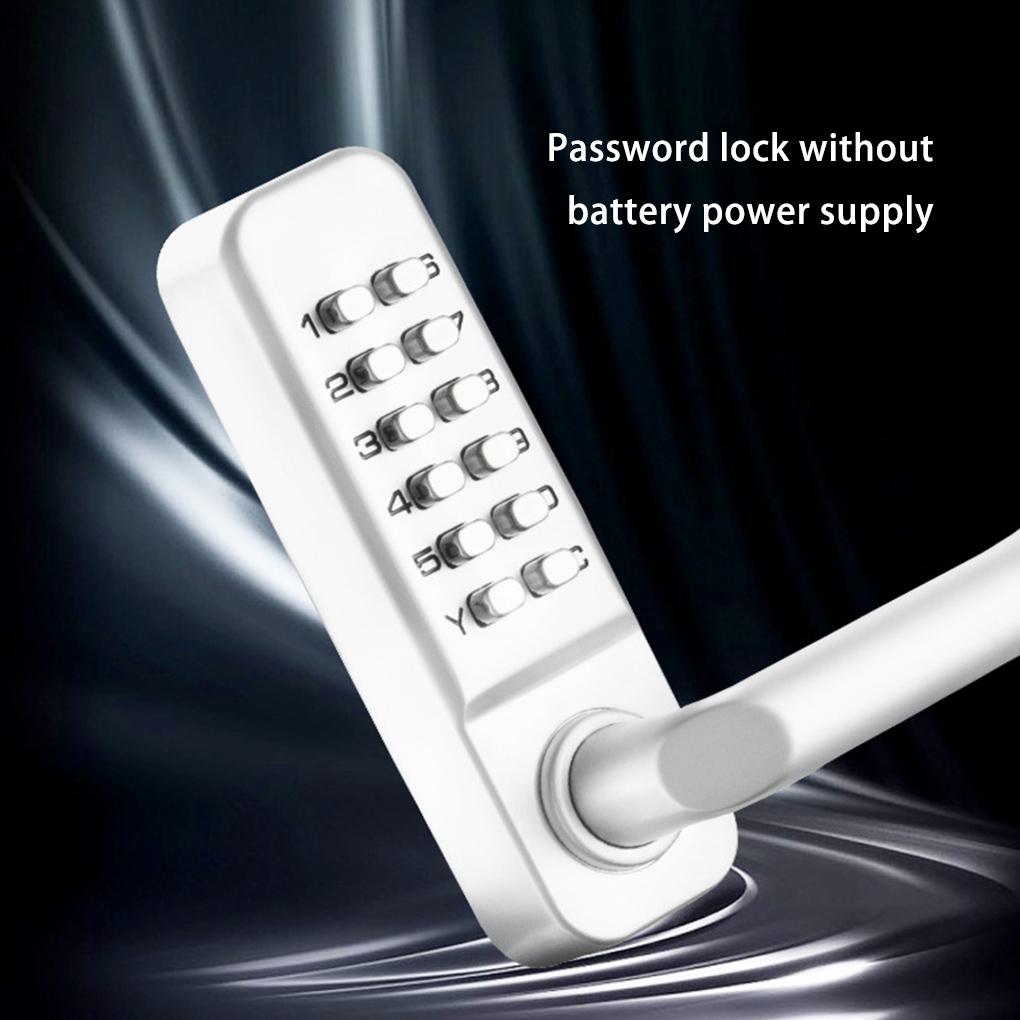 Handvat Keyless Mechanisch Digitaal Deurslot Code Wachtwoord Vergrendeling Zijdig Waterdicht Combinatie Metaal Tuinpoort Hek
